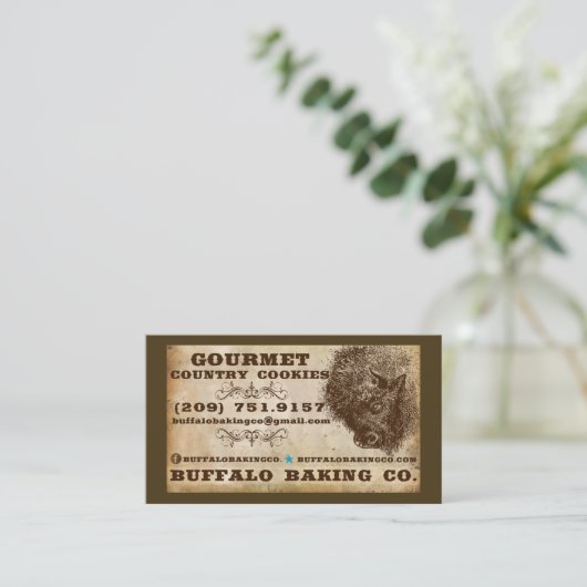 Carte De Visite cuisson au buffle (Debout devant)