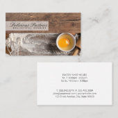 Carte De Visite Cuisson avec ingrédients | Culinaire (Devant / Derrière)