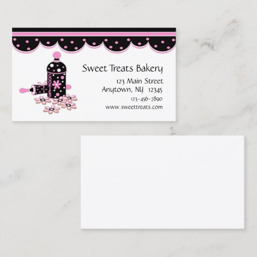 Carte De Visite Cuisson de biscuit (Devant / Derrière)