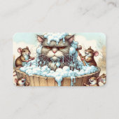 Carte De Visite Cuisson de chat avec souris (Devant)