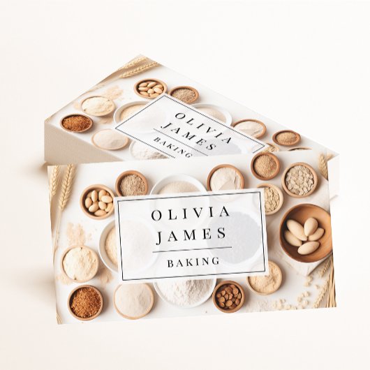 Carte De Visite Cuisson de farine de blé pour pâtisserie pâtisseri