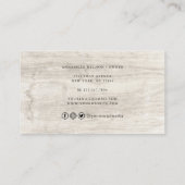 Carte De Visite Cuisson et Cuisine à l'aquarelle Baker Business (Dos)