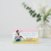 Carte De Visite Cuisson faite sur commande de cuisine de femme (Debout devant)