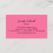 Carte De Visite Cuisson lunatique de petit gâteau (Dos)