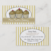 Carte De Visite Cuisson Mini Muffin Cuisson Confiserie (Devant / Derrière)