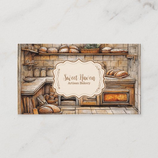 Carte De Visite Cuisson rustique (Devant)