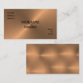 Carte De Visite Cuivre balayé (Devant / Derrière)