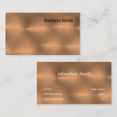 Carte De Visite Cuivre balayé (Devant / Derrière)