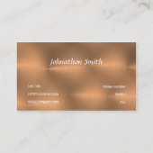 Carte De Visite Cuivre balayé (Dos)