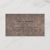 Carte De Visite Cuivre métallique de bricoleur de réparation (Dos)