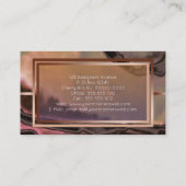 Carte De Visite Cuivre moderne Design d'intérieur d'aquarelle (Dos)