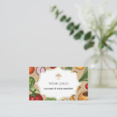 Carte de visite culinaire (Debout devant)