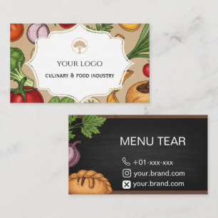 Carte de visite culinaire