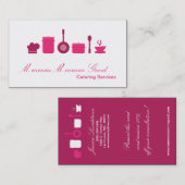 Carte de visite culinaire de restauration de (Devant / Derrière)