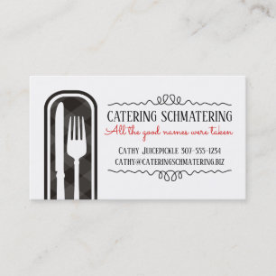 Carte de visite culinaire de restauration de chef