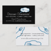 carte de visite culinaire rêveur de restauration (Devant / Derrière)