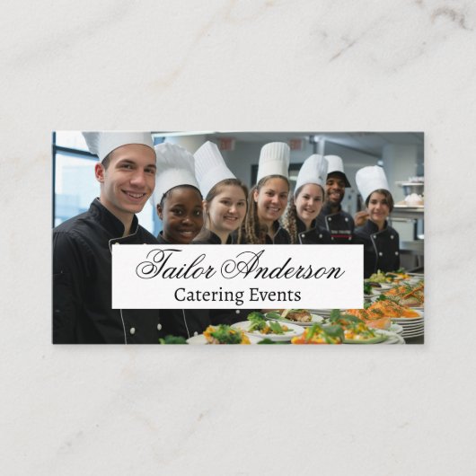 Carte De Visite Culinary Chef Catering Staff (Devant)