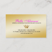 Carte De Visite Culot de rose de Ciao Bella de 311 noirs de jais (Dos)