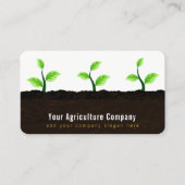 Carte De Visite Cultiver les semis dans l'agriculture du sol Horti (Devant)