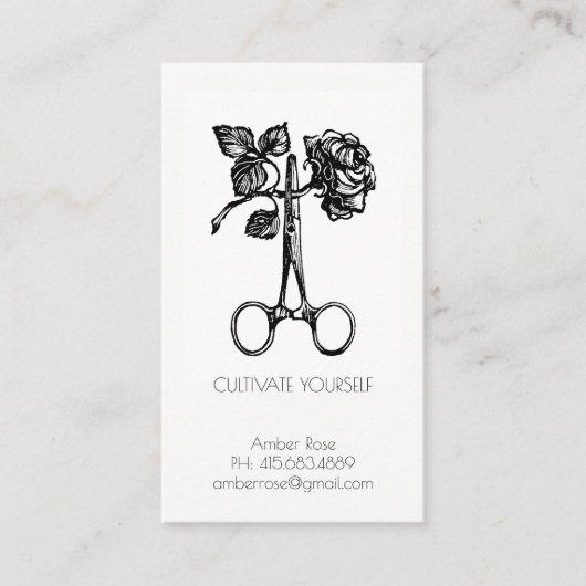 Carte De Visite Cultiver Vous-Même Coach Vie Ou Thérapeute (Devant)