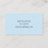 Carte De Visite Cultiver Vous-Même Fruit Arbre Pastel Bleu (Dos)