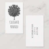 Carte De Visite Cultivez-vous arbre fruitier de floraison (Devant / Derrière)
