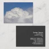 Carte De Visite Cumulonimbus (Devant / Derrière)