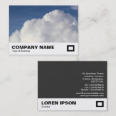 Carte De Visite Cumulus Cloud (Devant / Derrière)