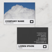 Carte De Visite Cumulus Cloud (Devant / Derrière)