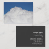 Carte De Visite Cumulus Cloud (Devant / Derrière)
