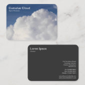 Carte De Visite Cumulus Cloud (Devant / Derrière)