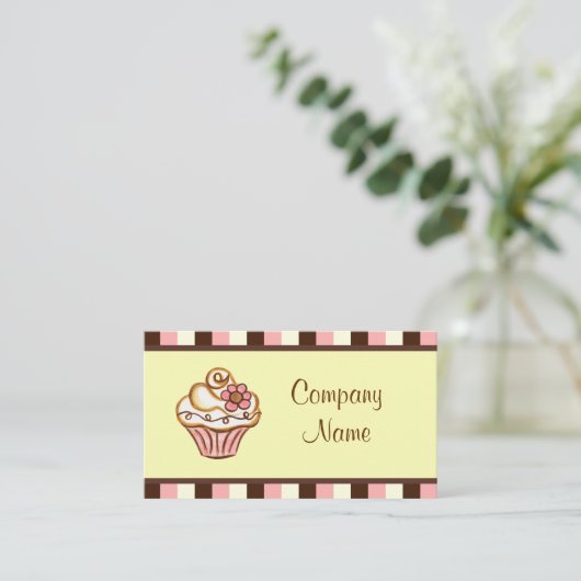 Carte de visite Cupcake (Debout devant)
