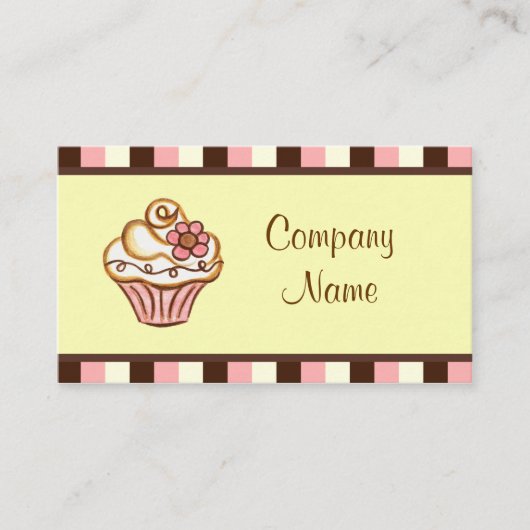 Carte de visite Cupcake (Devant)