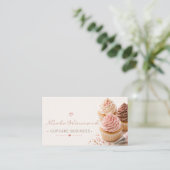 Carte de visite Cupcake (Debout devant)