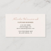 Carte de visite Cupcake (Dos)