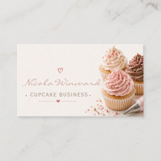 Carte de visite Cupcake (Devant)