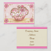 Carte de visite Cupcake (Devant / Derrière)
