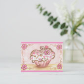 Carte de visite Cupcake (Debout devant)