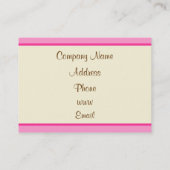 Carte de visite Cupcake (Dos)