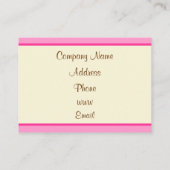 Carte de visite Cupcake (Dos)