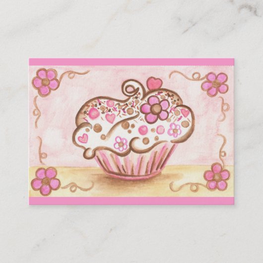 Carte de visite Cupcake (Devant)