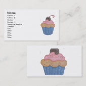 Carte De Visite Cupcake (Devant / Derrière)
