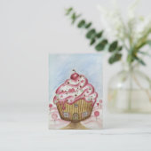 Carte de visite Cupcake (Debout devant)