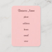Carte de visite Cupcake (Dos)