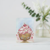 Carte de visite Cupcake (Debout devant)