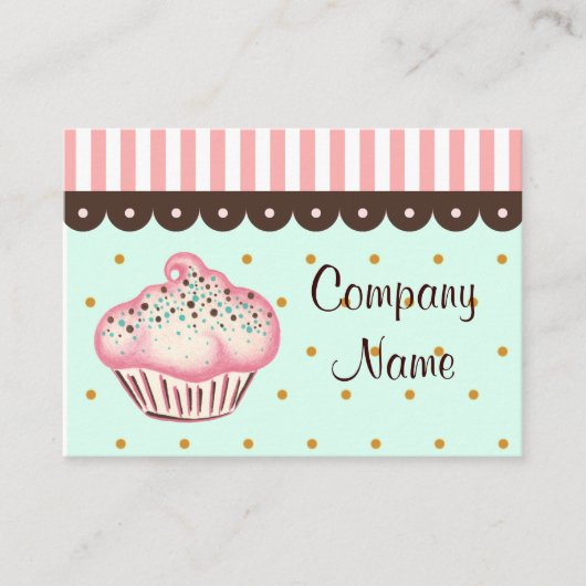 Carte de visite Cupcake (Devant)