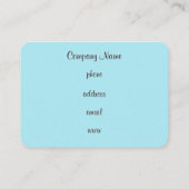 Carte de visite Cupcake (Dos)