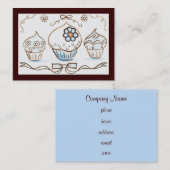 Carte de visite Cupcake (Devant / Derrière)