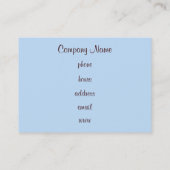 Carte de visite Cupcake (Dos)