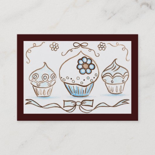 Carte de visite Cupcake (Devant)